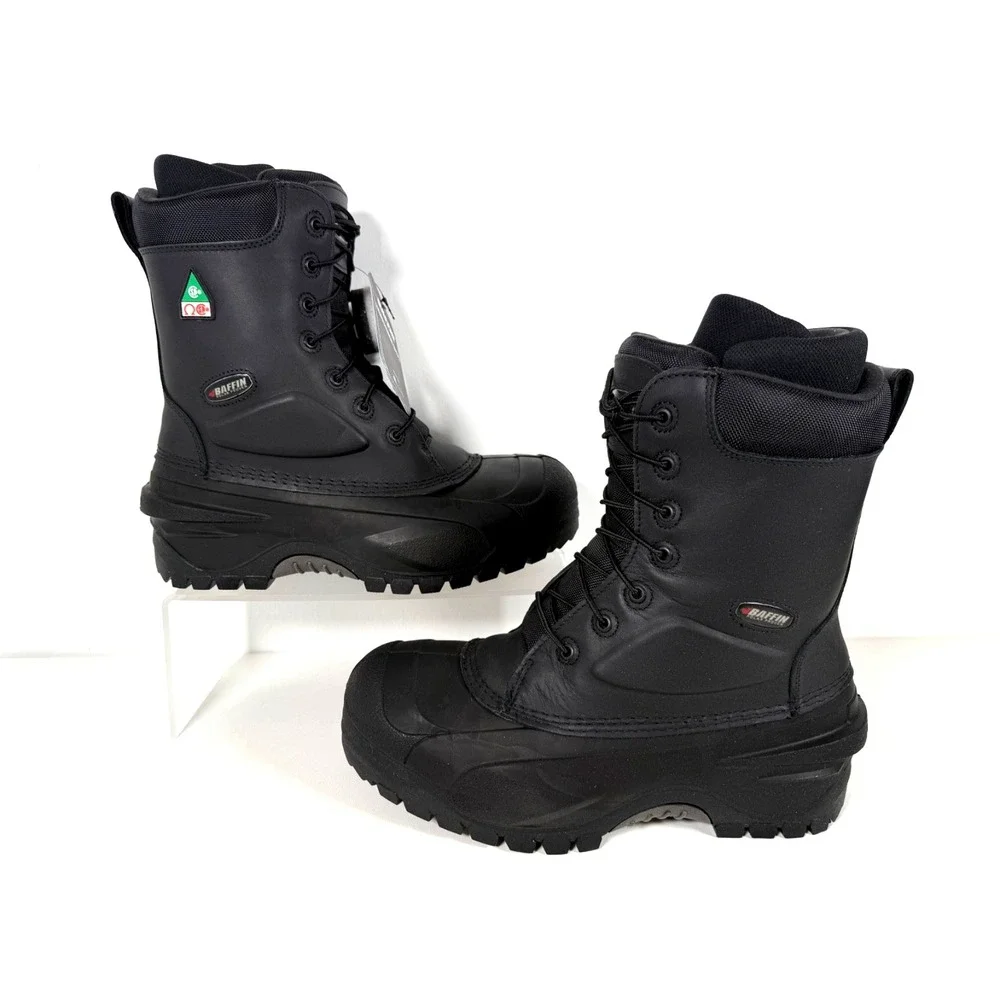 Baffin Workhorse STP Safety Winter Boots US 11 Black -60C Rated Canada Design